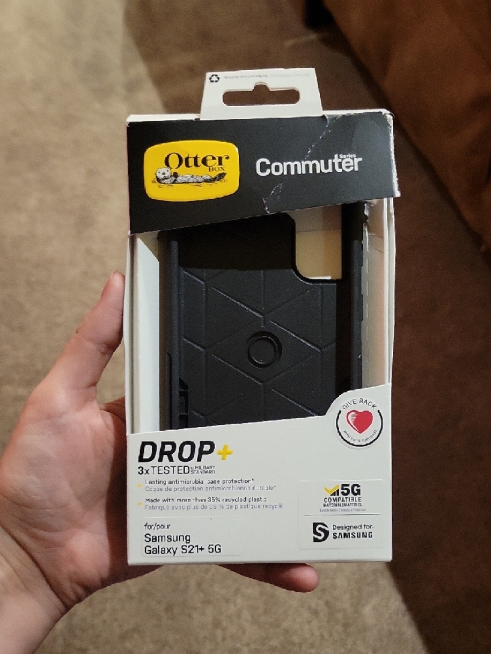 OtterBox Commuter Series Drop+ Case for Samsung Galaxy S21+ 5G - Black